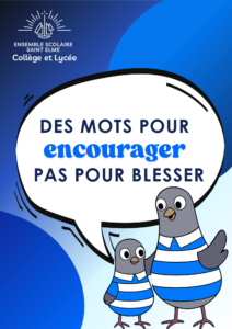 Affiche cour - Des mots pour encourager