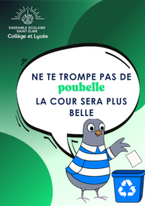 Affiche cour - Poubelle